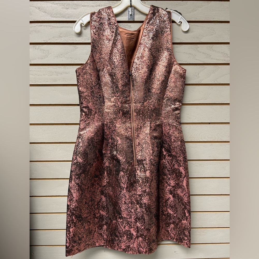 White House Black Market Rose Gold Mini Dress - Picture 6 of 6